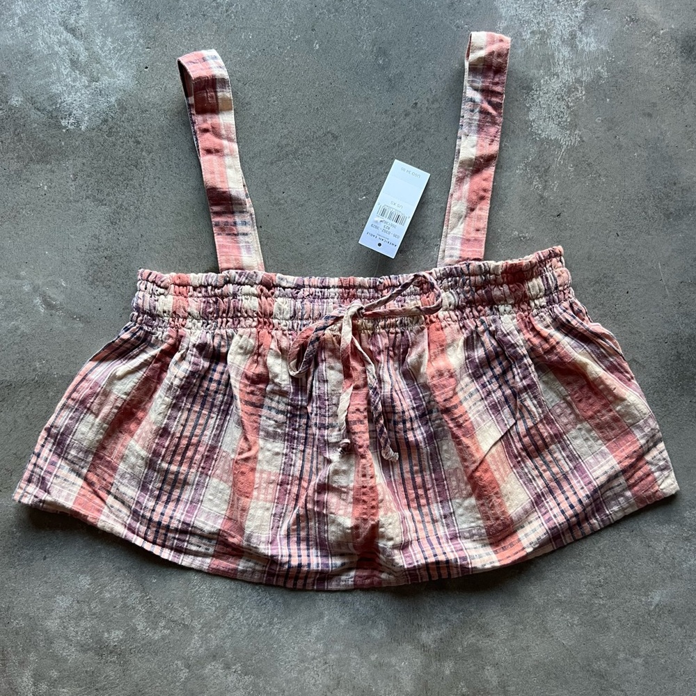 AEO Plaid Crop Top